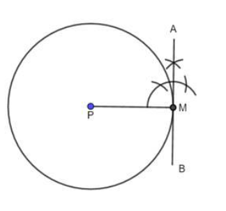 Draw a circle of radius 3.3 cm Draw a chord PQ of length 6.6 cm. Draw tangents to the circle at points P and Q. Write your