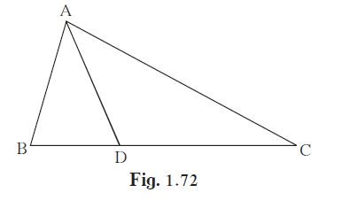 In D ABC, B - D – C and BD = 7, BC = 20 then find following ratios.