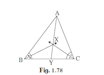 In the given fig, bisectors of ∠B and ∠C of ∆ABC intersect each