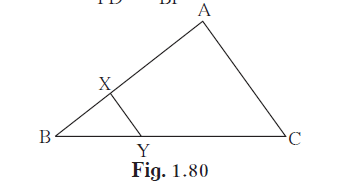 In fig 1.80, XY || seg AC. If 2AX = 3BX and XY = 9. Complete the activity