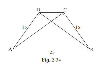 In a trapezium ABCD, seg AB || seg DC seg BD ^ seg AD