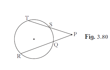 In figure 3.80, if PQ = 6, QR = 10, PS = 8 find TS.